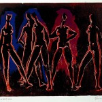 D-043: Atlantic City, 1977, 48x62cm, Linoldruck auf Ingrespapier