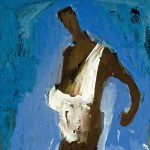 M-158: Sämann, ca. 1965, 50x30cm, Mischtechnik auf Leinwand