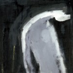 M-195: Komposition Schwarz-Grau, 1966, 110x70cm, Gouache auf Leinwand