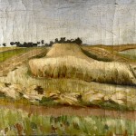M-022: Landschaft bei Stralsund, 1949, 50x60cm, Öl auf Leinwand
