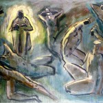 M-272: Der Glaube an die Auferstehung, 1980, 100x150cm, Öl auf Leinwand