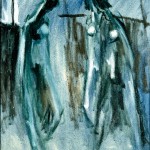M-422: Fischerkomposition, 1985, 60x50cm, Öl auf Leinwand