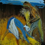 M-445: Bauernkomposition, 1990, 100x80cm, Mischtechnik auf Leinwand