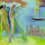 M-447: Heimkehr, 1990, 80x100cm, Mischtechnik auf Leinwand