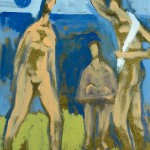 M-451: Atlantic City III, 1990, 100x80cm, Mischtechnik auf Leinwand