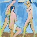 M-452: Atlantic City I, 1990, 100x80cm, Mischtechnik auf Leinwand