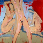 M-462: Atlantic City II, 1990, 100x80cm, Mischtechnik auf Leinwand
